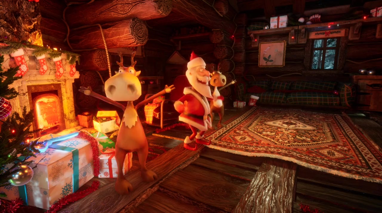 игра дух рождества. рождественское утро. рождественская 3. рождество на медвежьей горе. интерьер в стиле ведьмак.